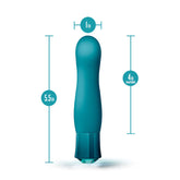 Oh My Gem Fierce 5 Inch Warming G-Spot Vibrator in Blue Topaz